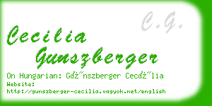 cecilia gunszberger business card